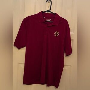 Men's Boston College Under Armour Golf Shirt Large
Like New